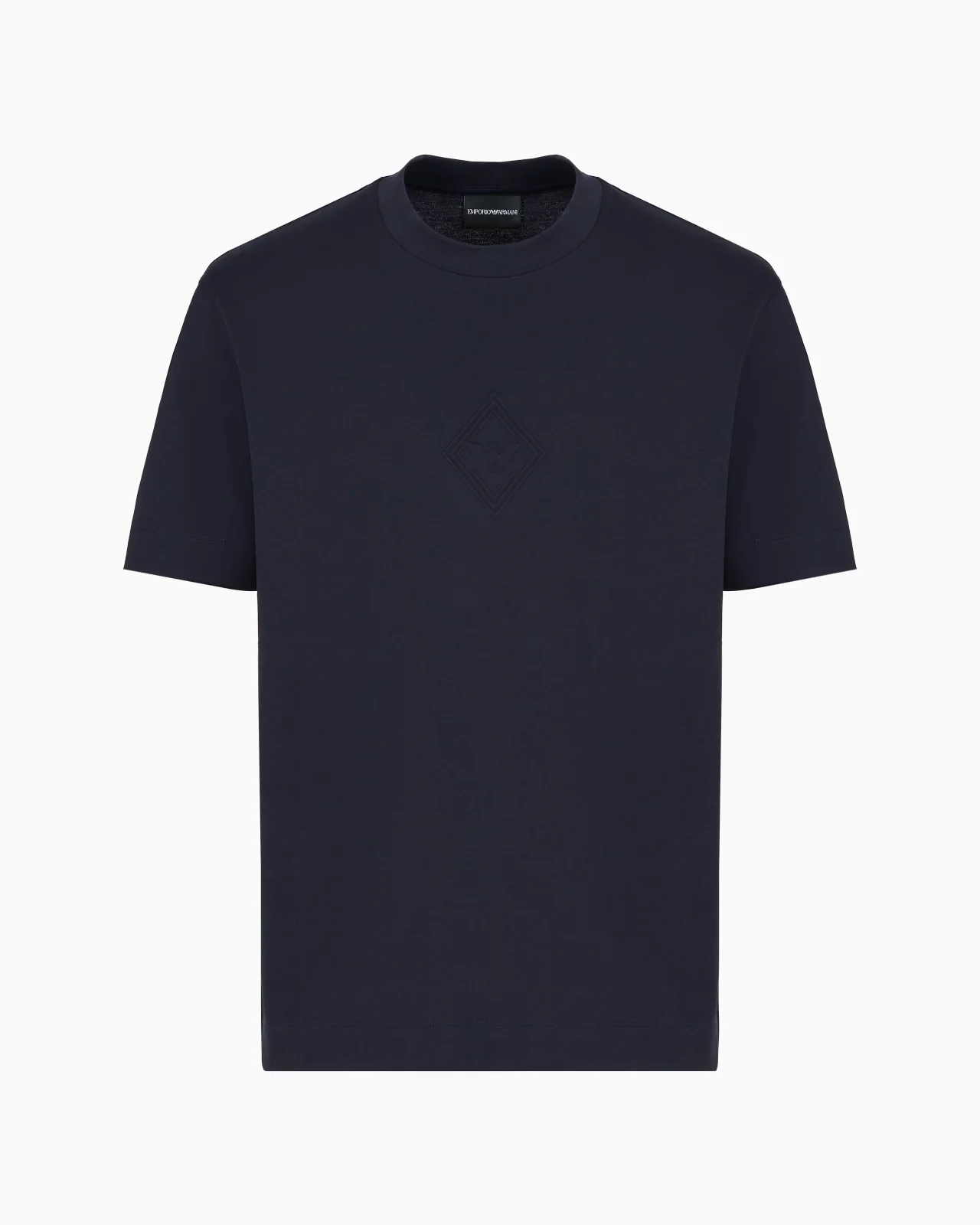 JERSEY T-SHIRT WITH EMBOSSED EAGLE LOGO - 1