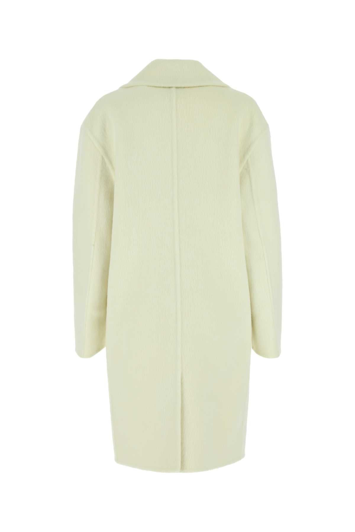 Bottega Veneta Women Ivory Wool Blend Coat - 2
