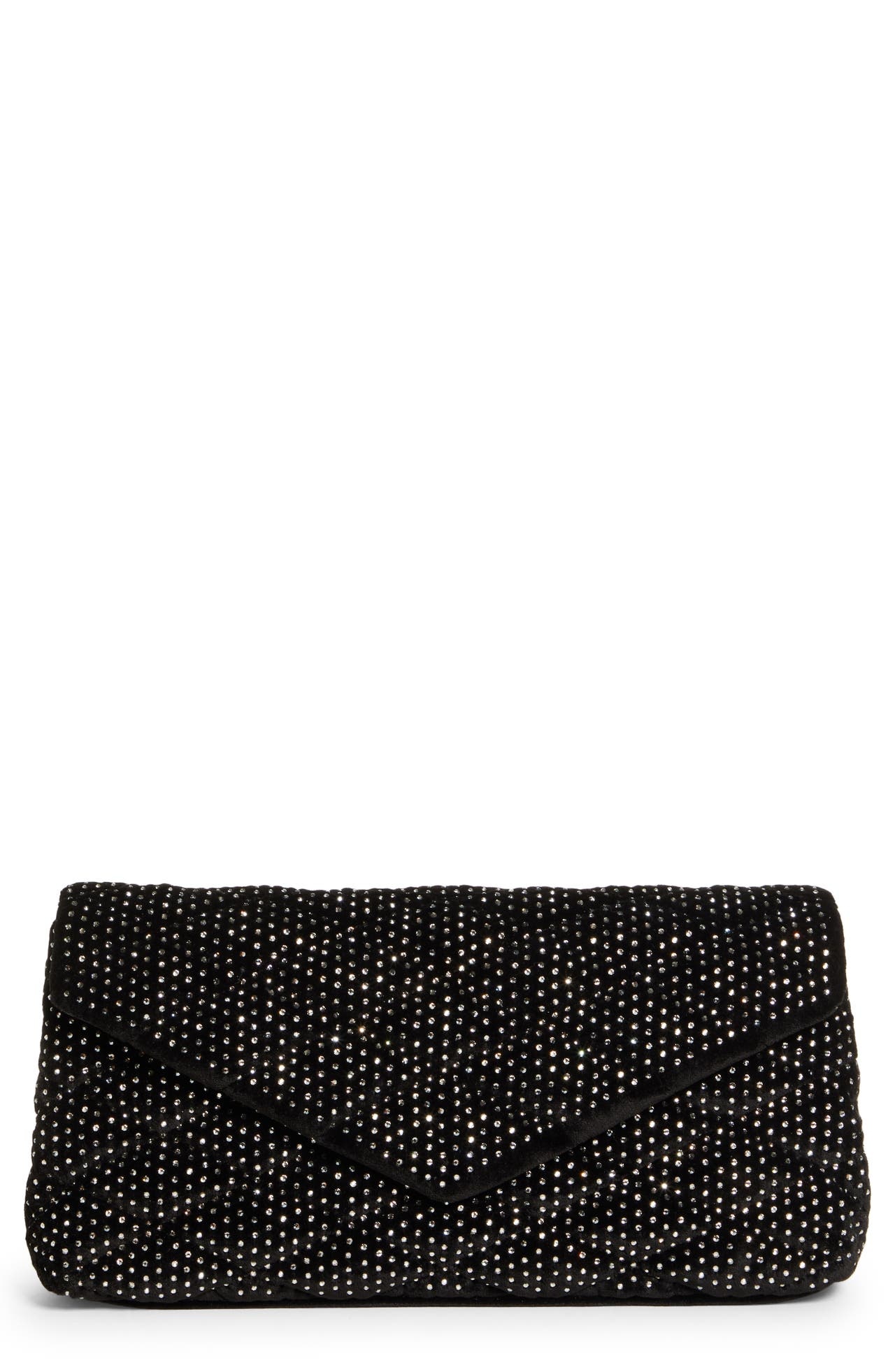 Saint Laurent Large Sade Studded Clutch in 1000 Nero/Nero at Nordstrom - 1