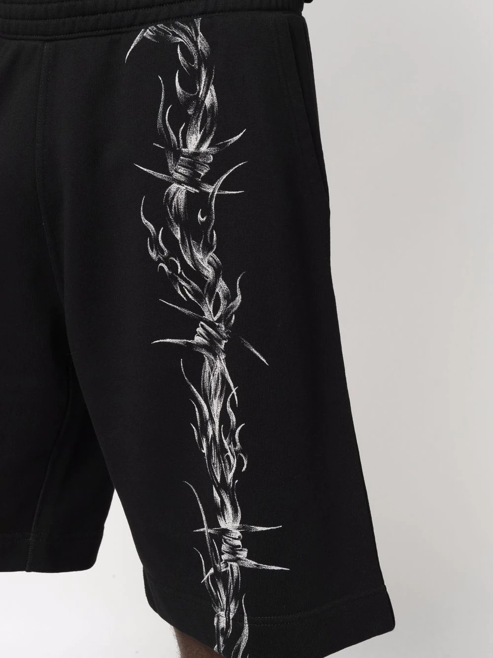 barbed wire-print shorts - 8