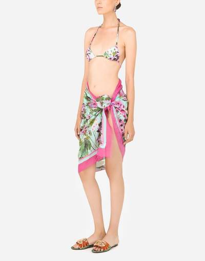 Dolce & Gabbana Cotton sarong with bluebell print (110 x 190) outlook