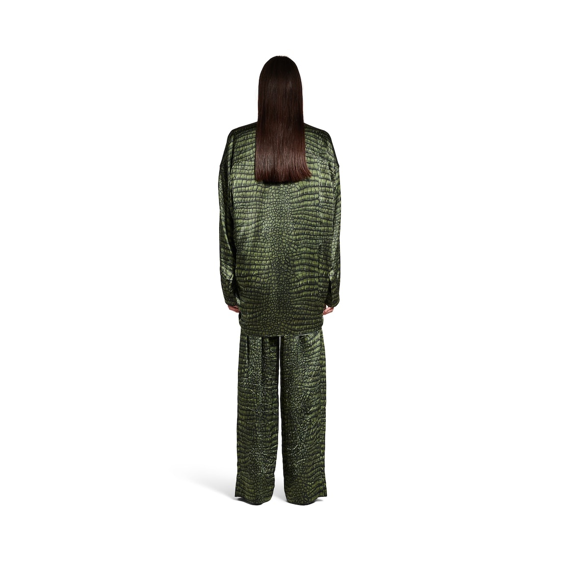Women's Cocoon Shirt  in Green - 4