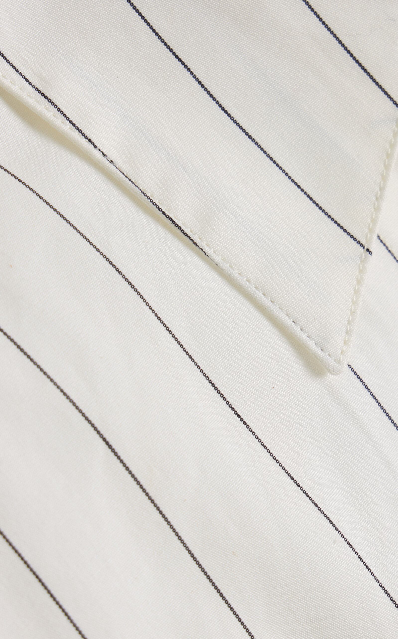 Asymmetric Cotton Shirt black/white - 5