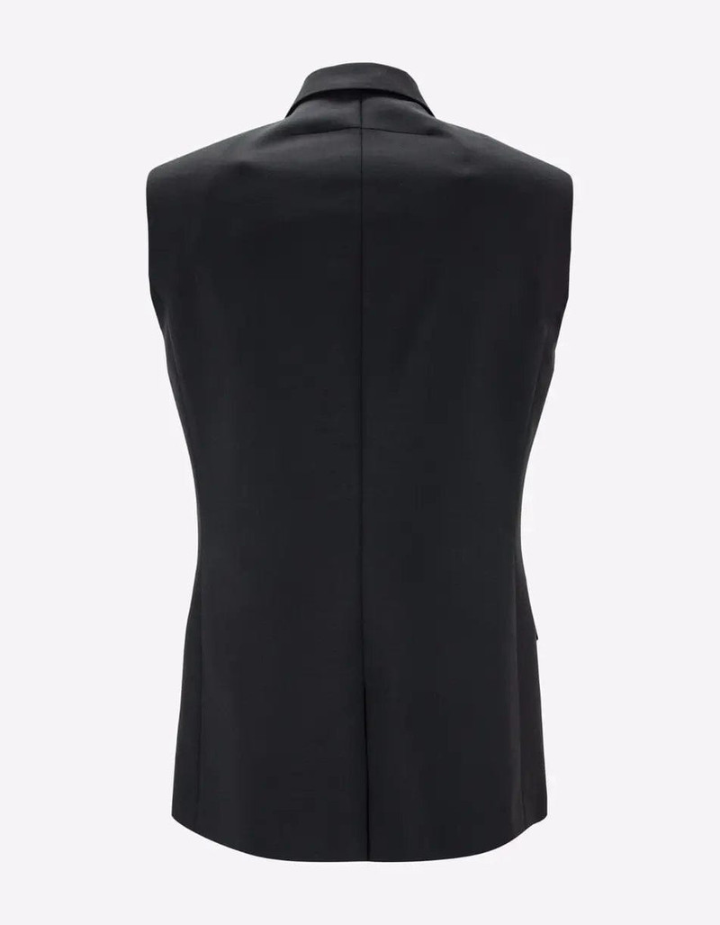 Givenchy Givenchy Black Double-Breasted Sleeveless Blazer outlook