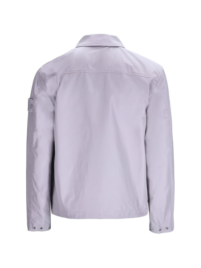 Stone Island logo-patch overshirt outlook