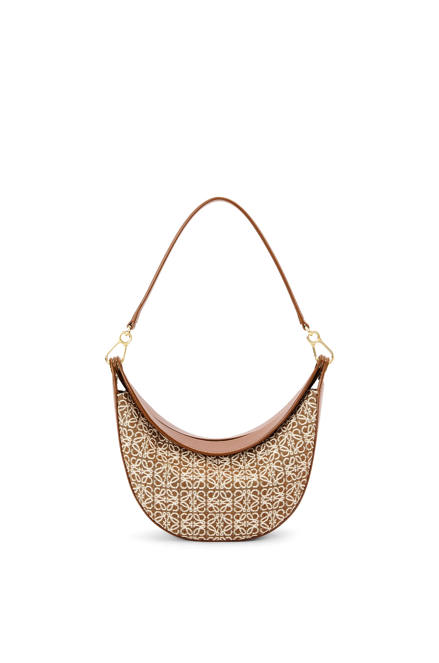 Small LOEWE Luna bag in Anagram jacquard and classic calfskin - 1