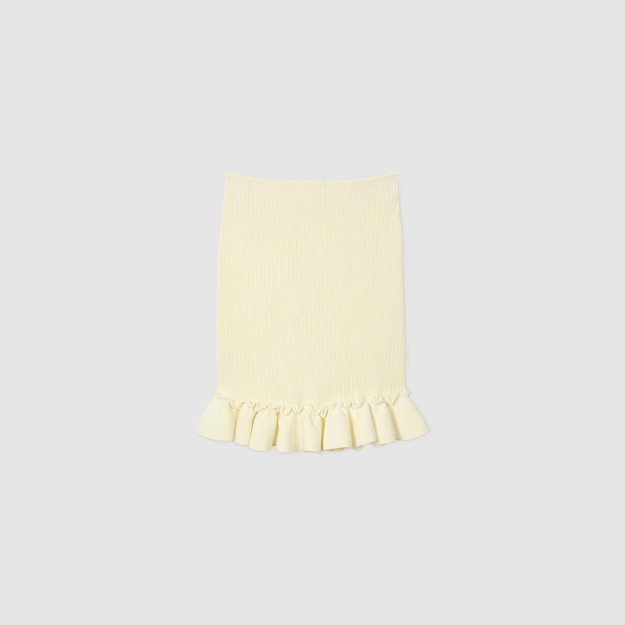 KNITTED SKIRT WITH RUFFLE - 6
