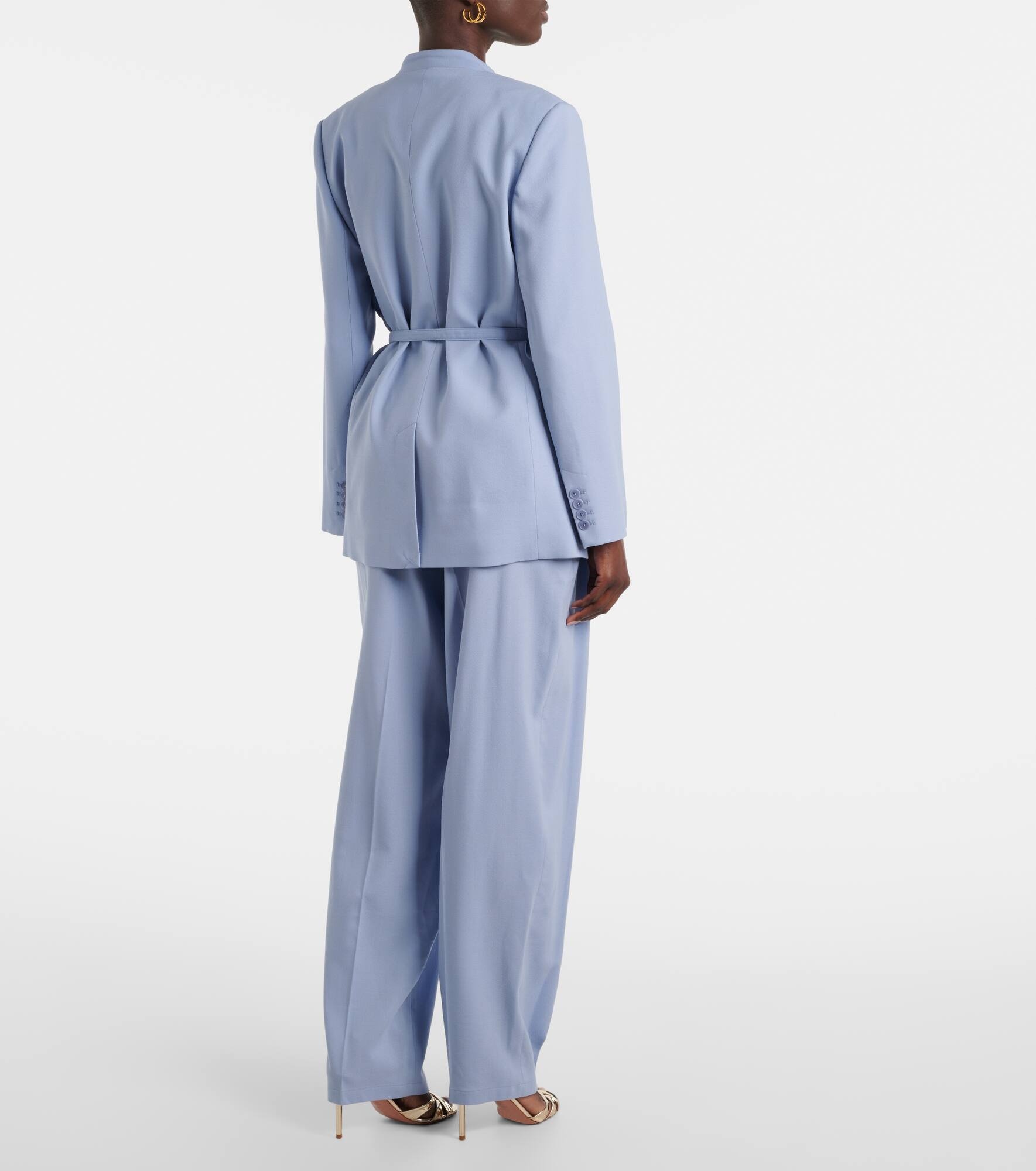 Victor wool crêpe jacket - 3