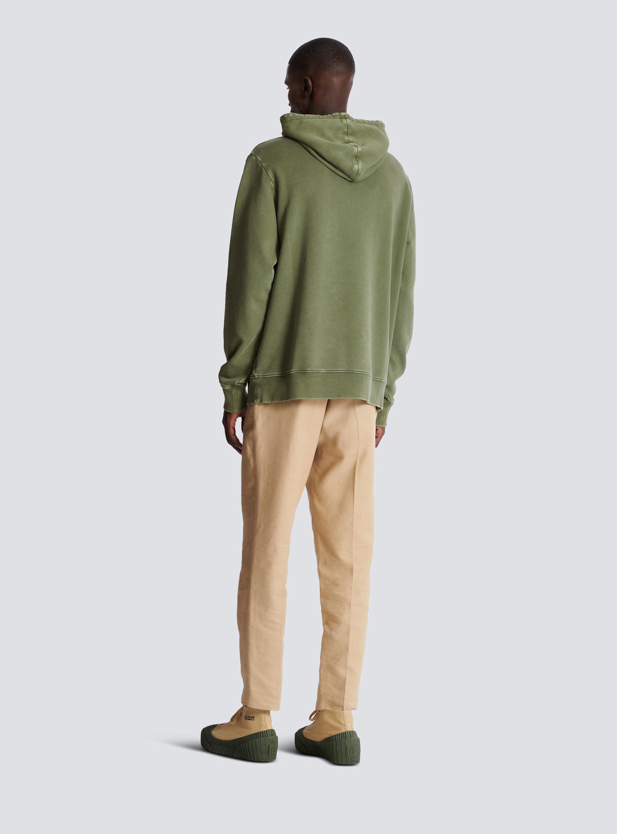 Vintage Balmain embroidered hoodie - 4