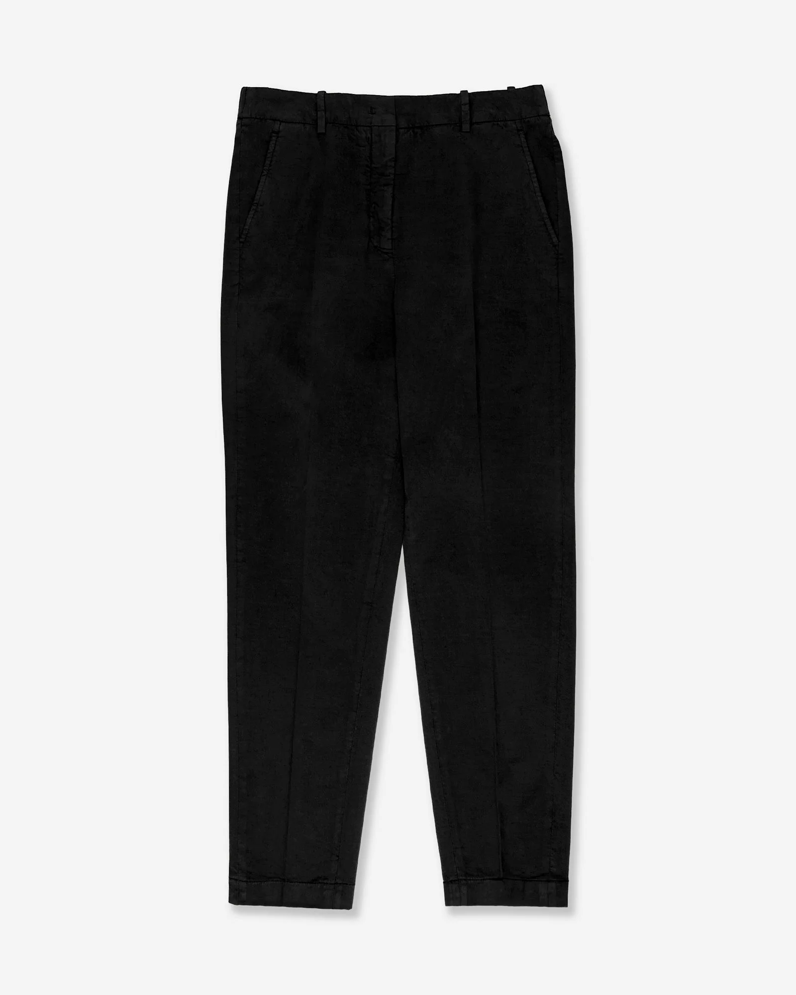 Regular fit trousers in cotton gabardine and lyocell - 1
