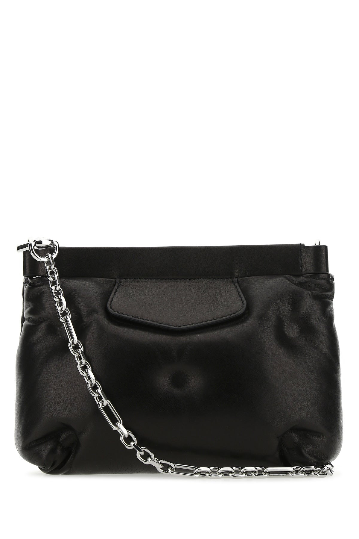 Black nappa leather Glam Slam Red Carpet clutch - 3