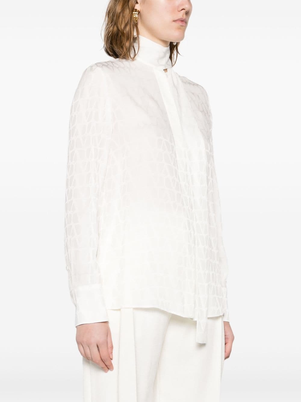 Toile Iconographe-print silk shirt - 3