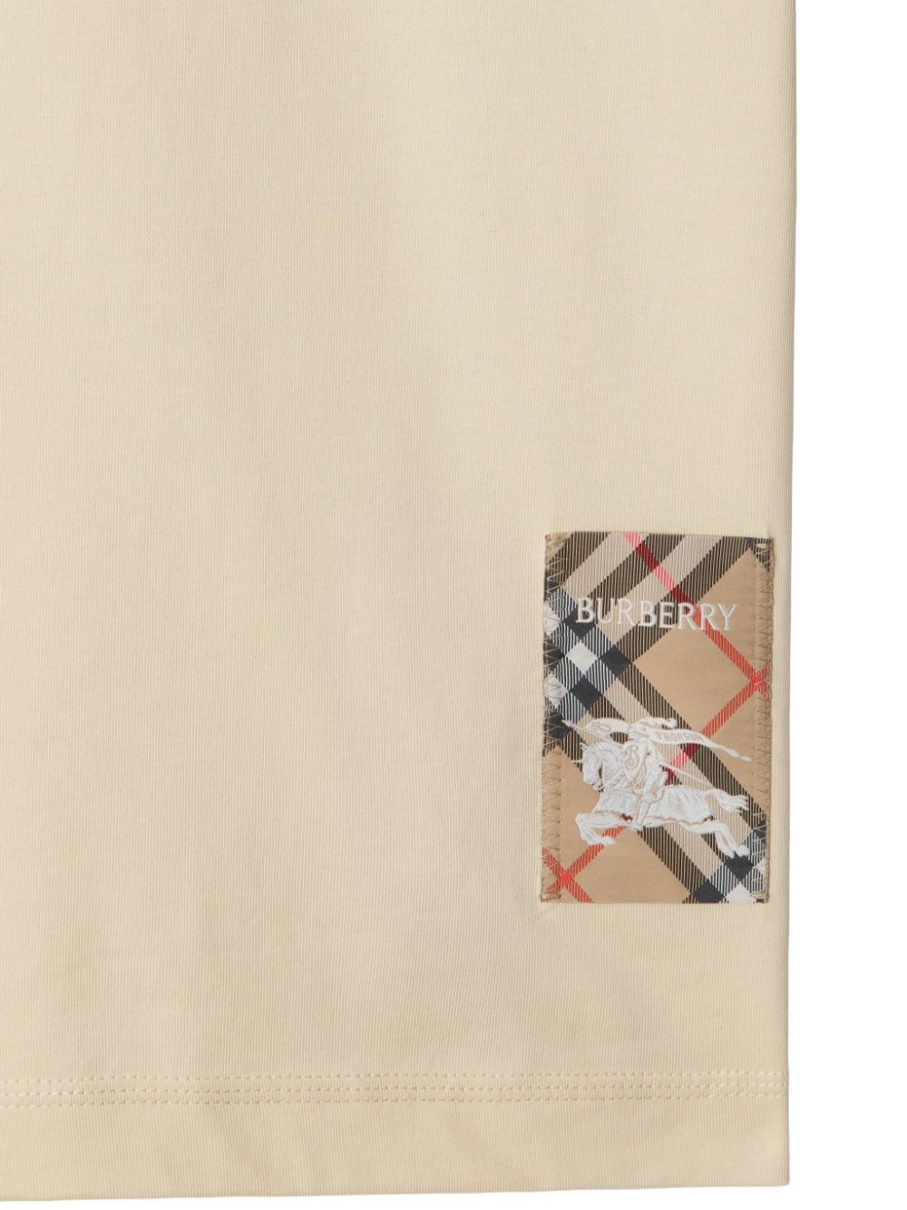 Vintage Check-patch T-shirt - 5