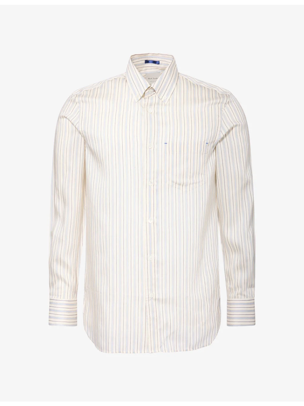 Striped Silk-Blend Shirt - 1