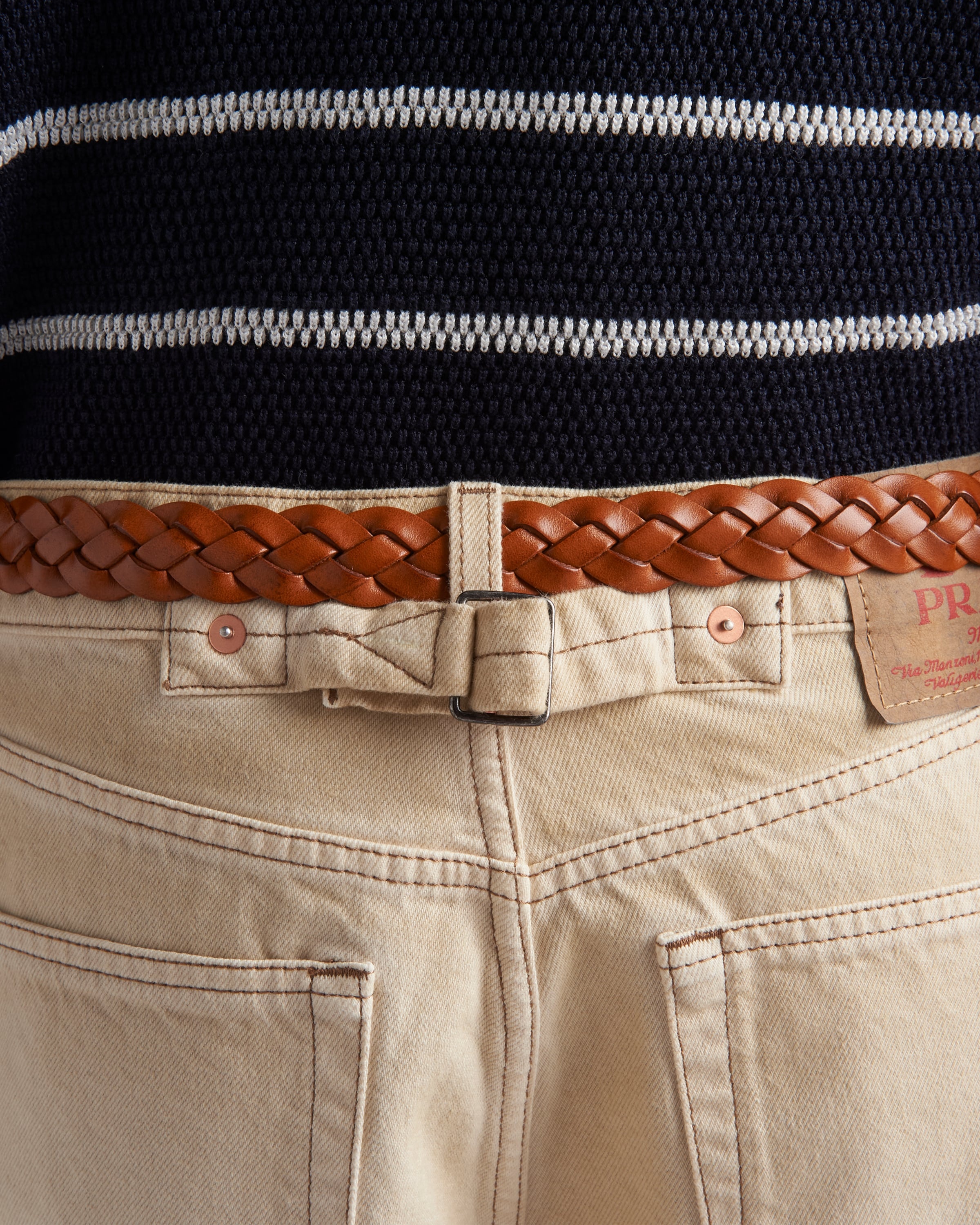 Worn bull-denim Bermudas - 4