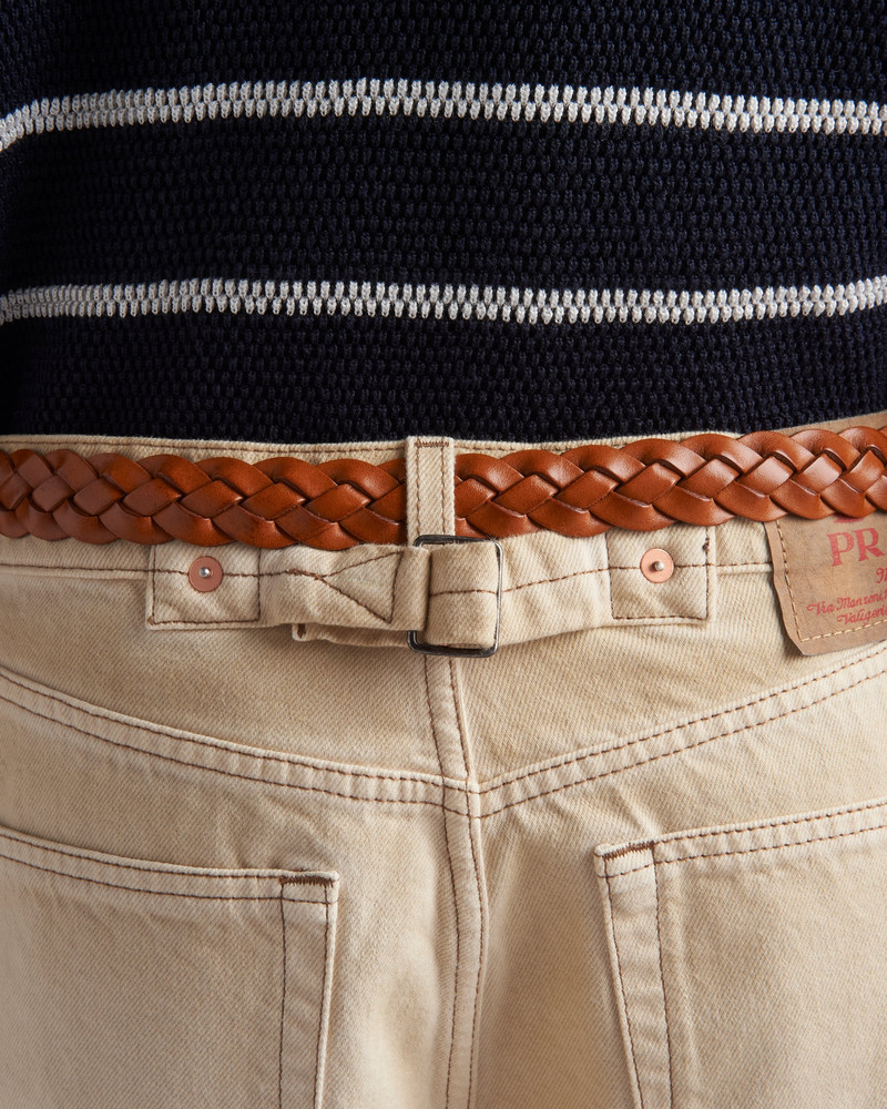 Worn bull-denim Bermudas 4
