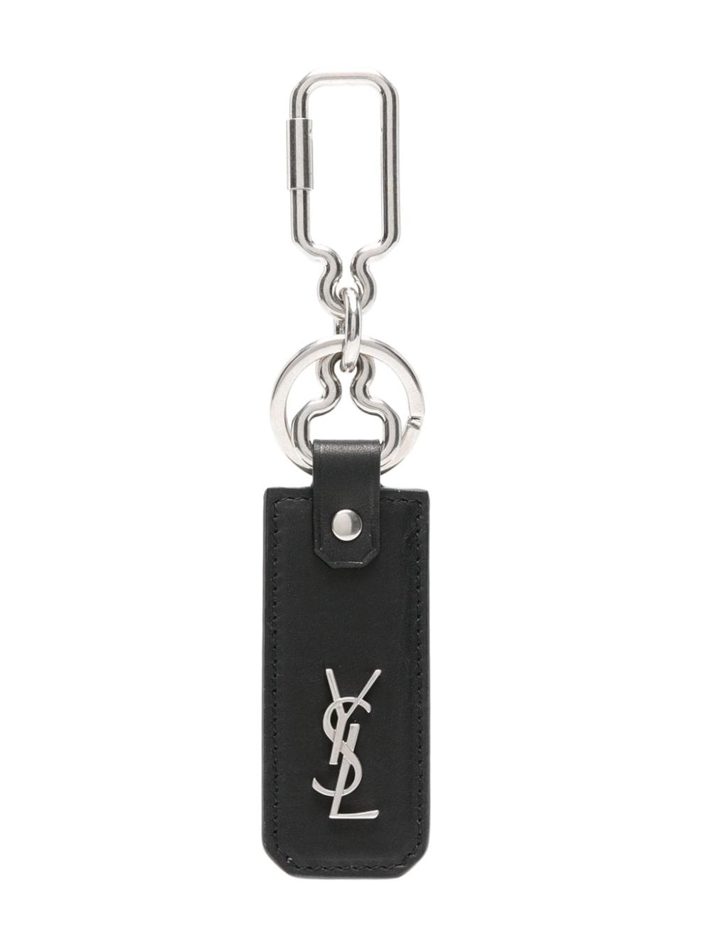 Cassandre-plaque leather keyring - 1