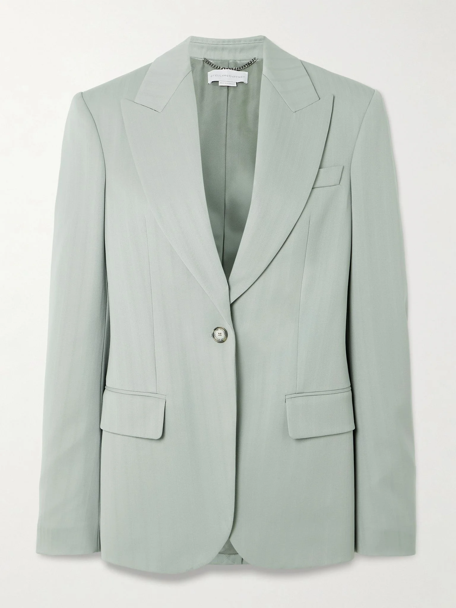 Striped wool-jacquard blazer Gray - 1