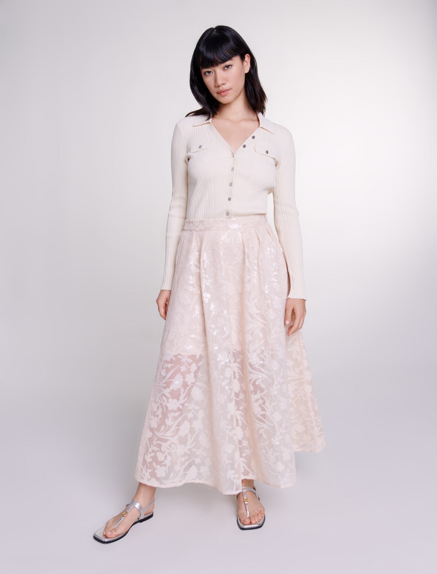 Sequin maxi skirt - 3