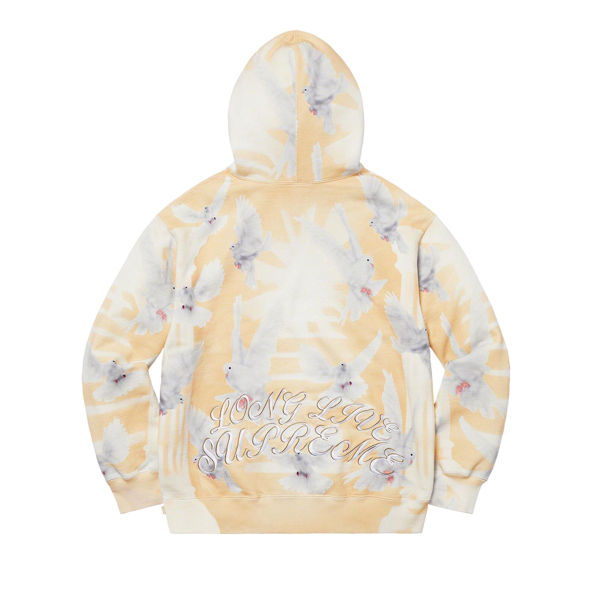 Supreme Doves Hooded Sweatshirt 'Tan' - 2