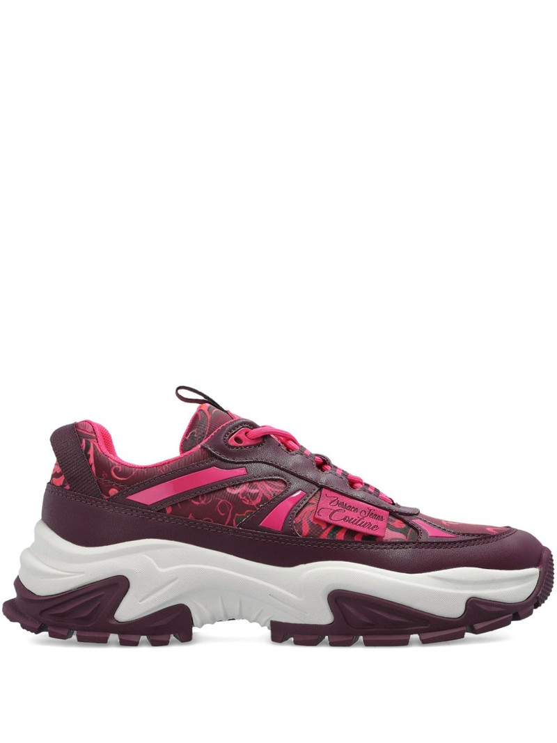 floral-print lace-up sneakers 1