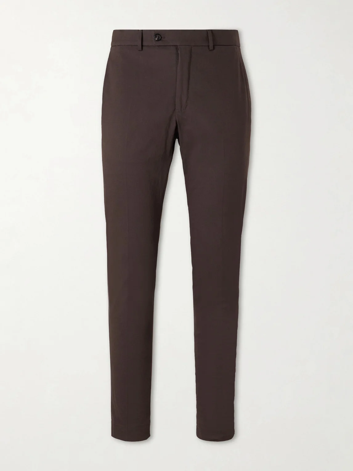 Tapered Stretch-Cotton Trousers - 1