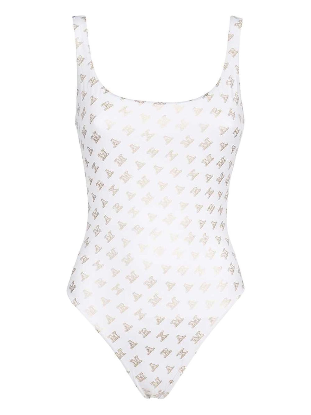 logo-print swimsuit - 1