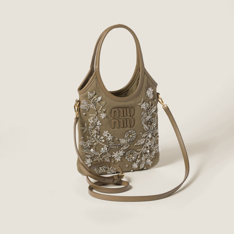 Miu Miu IVY embroidered gabardine bag outlook