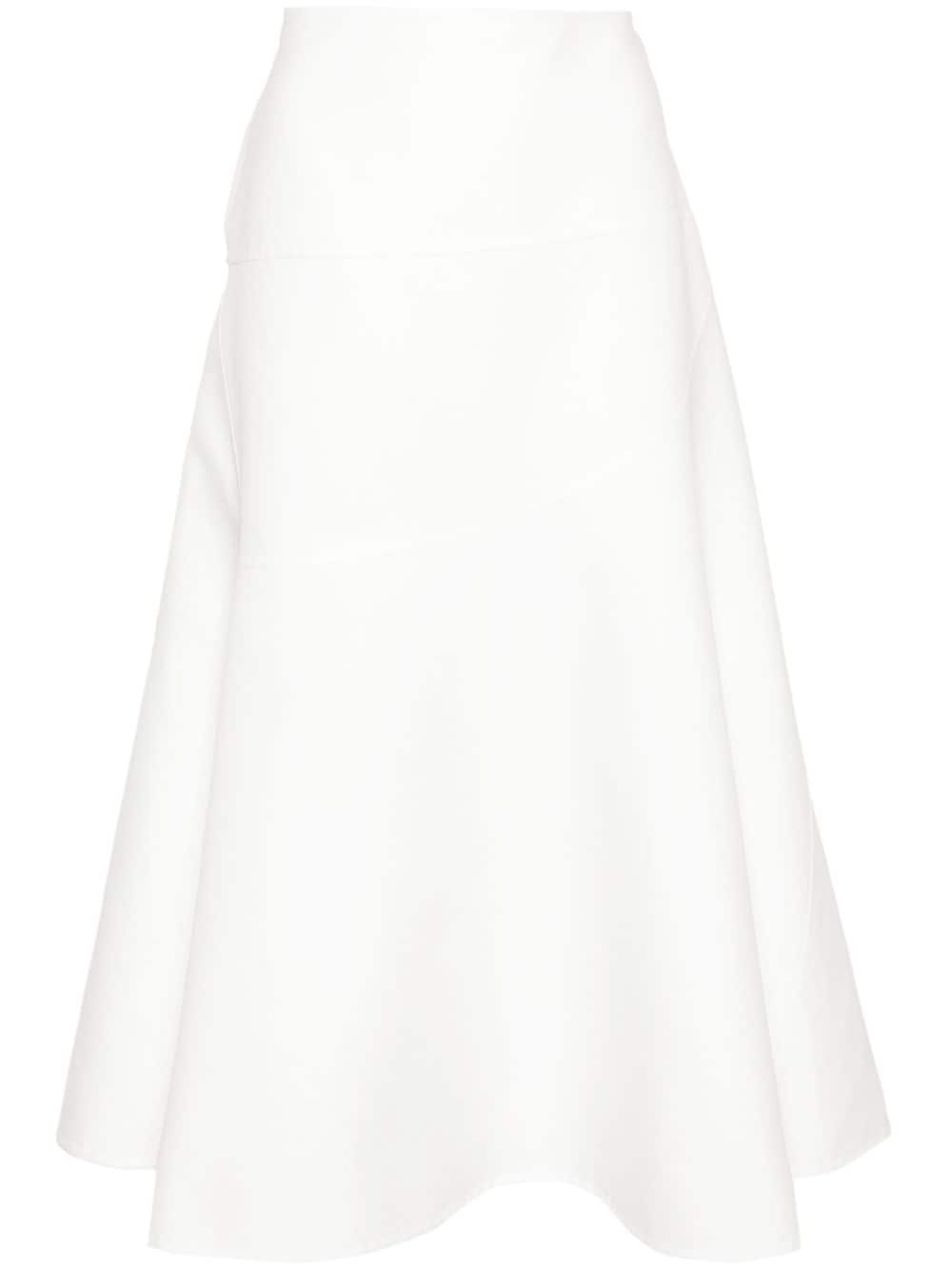 asymmetric midi skirt - 1