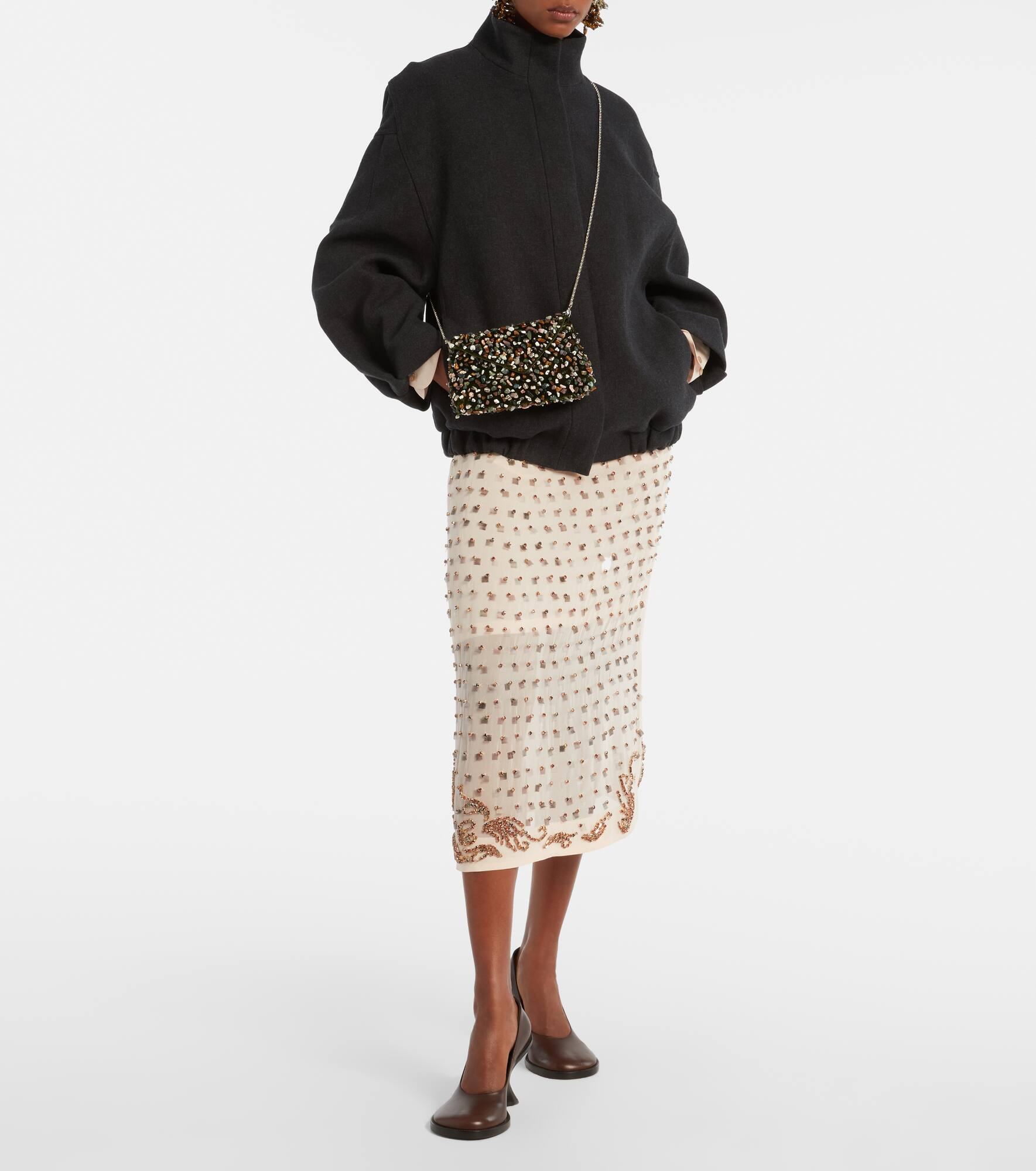 Envelope embellished clutch - 5
