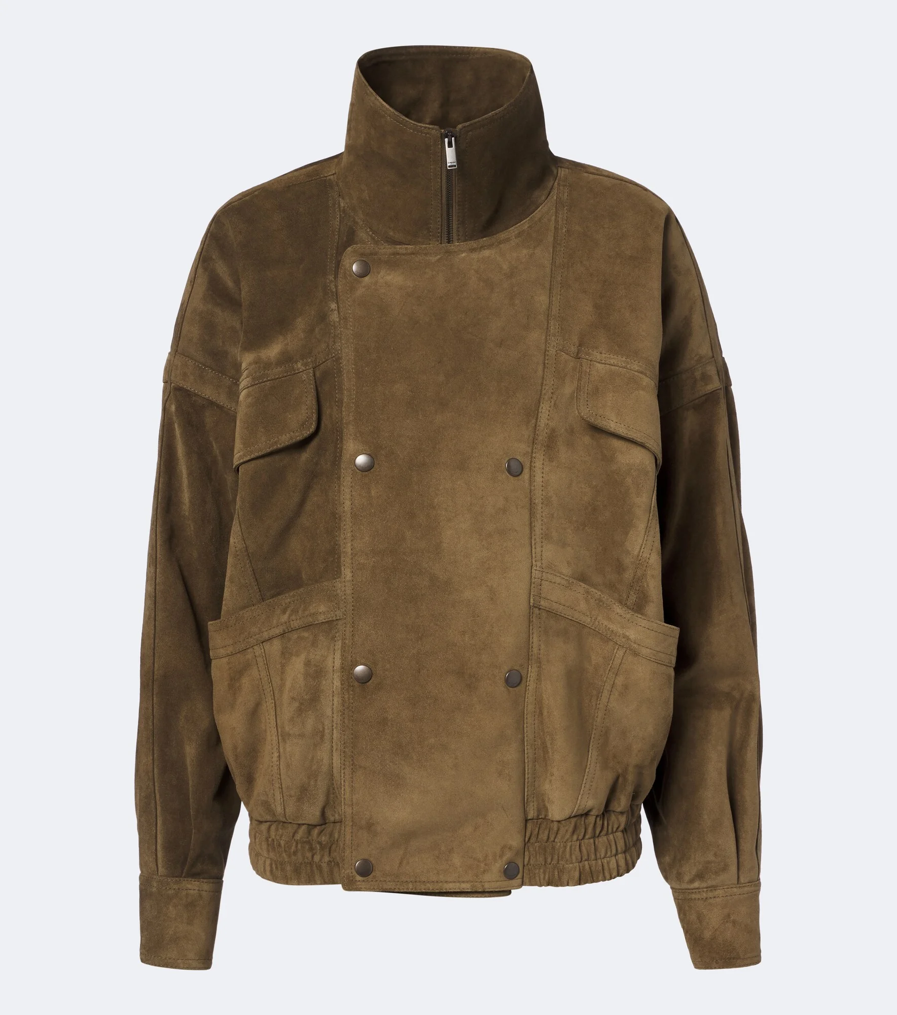 Suede blouson jacket - 1