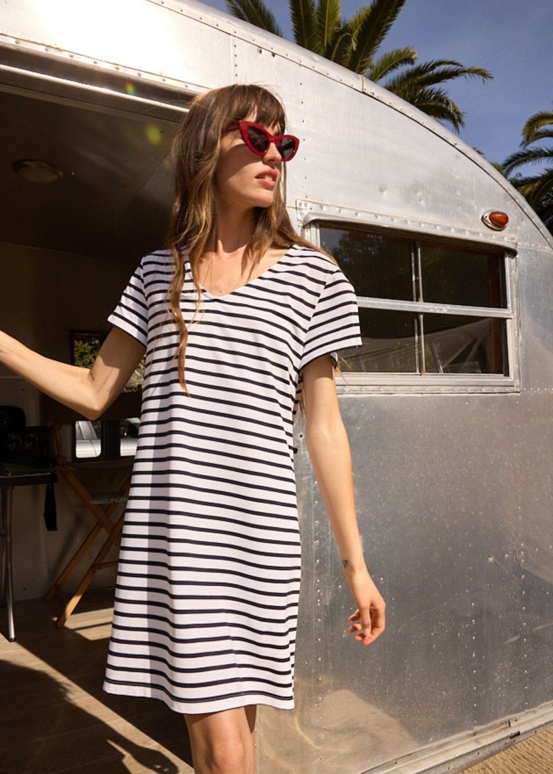 VICQ Striped shift dress 1