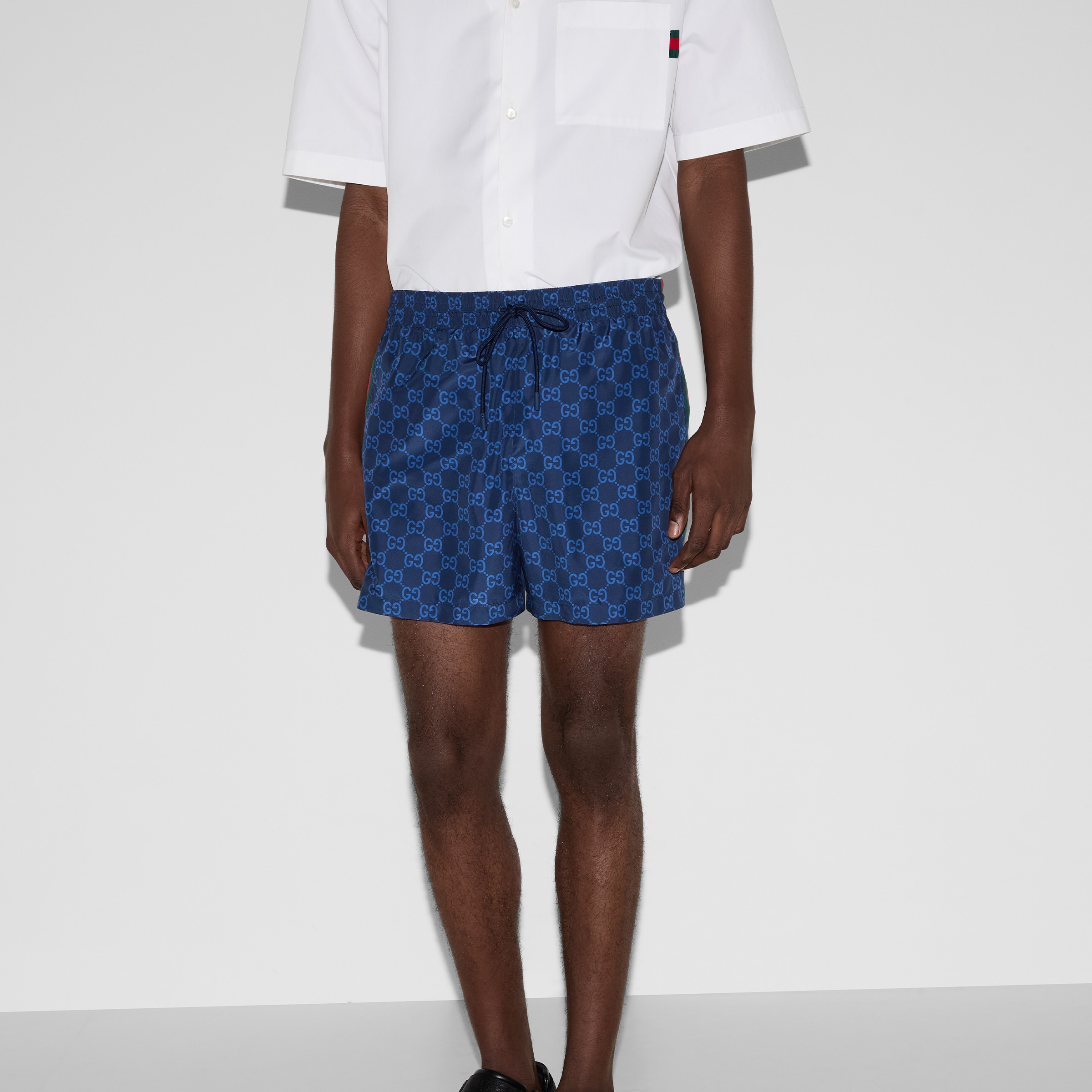 Printed poplin tech swim shorts - 3