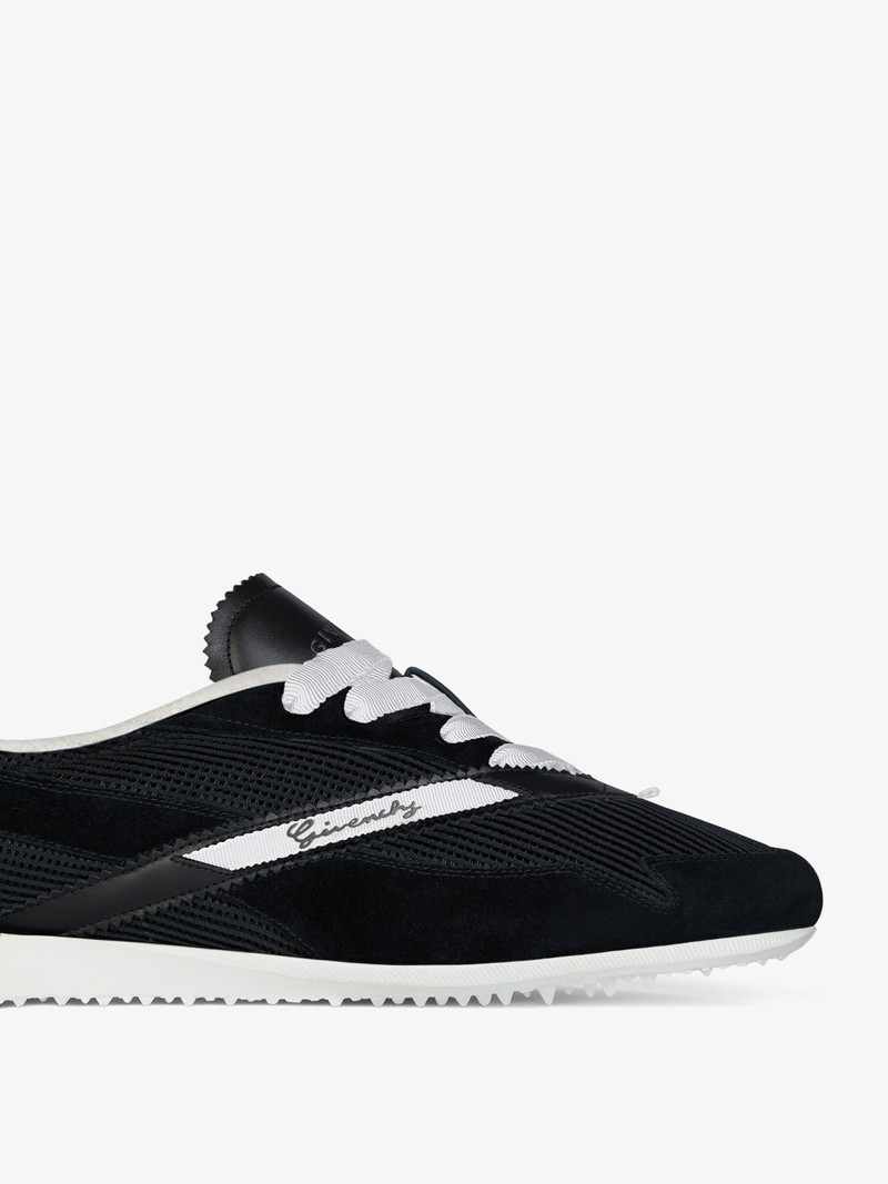 RUNNER SNEAKERS IN MESH, SUEDE AND LEATHER 6