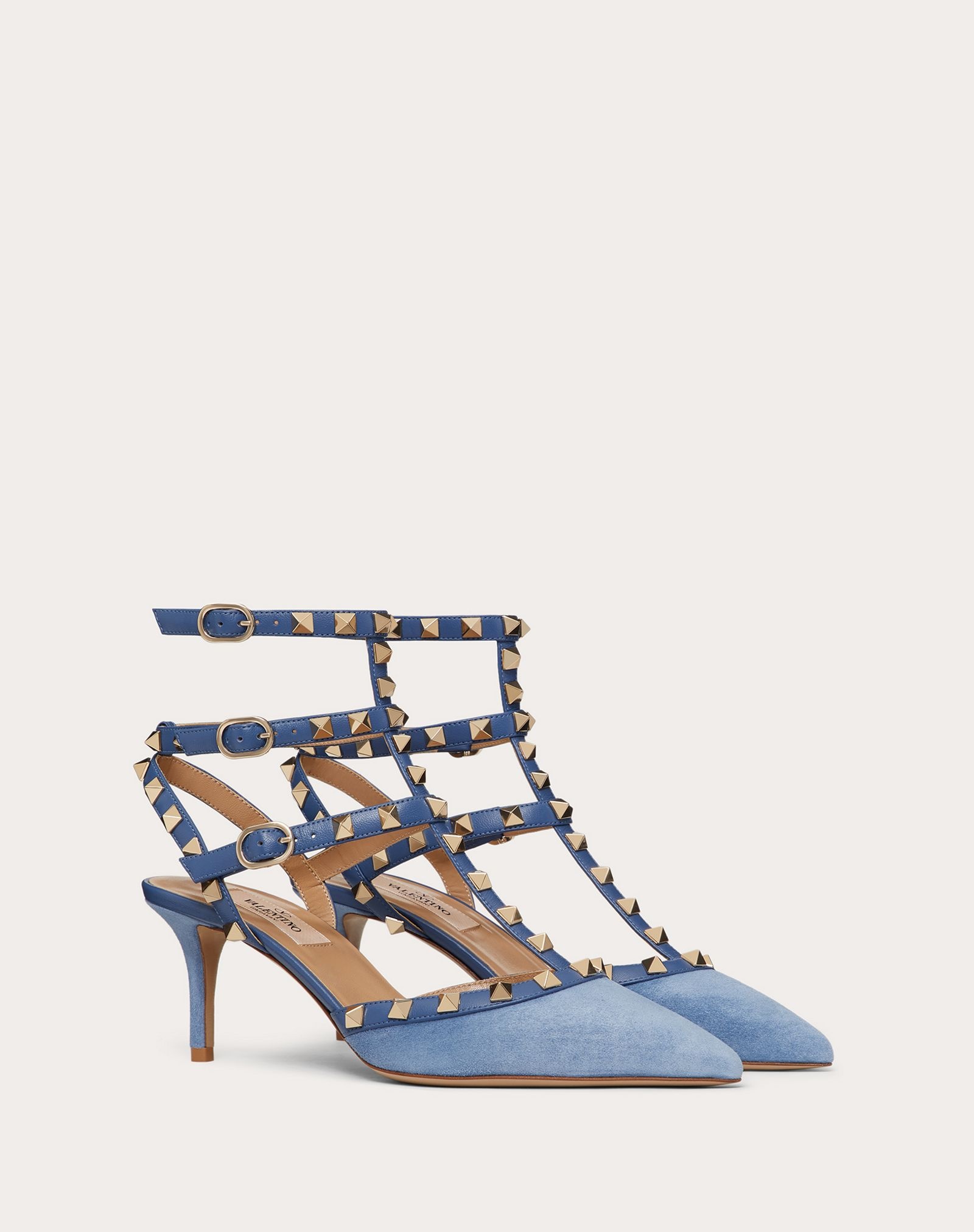 Rockstud Suede Ankle Strap Pump 65 mm - 2