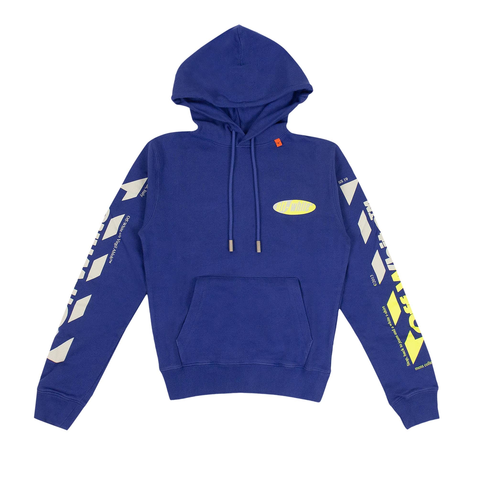 Off-White Arrow Hoodie 'Blue/Green' - 1