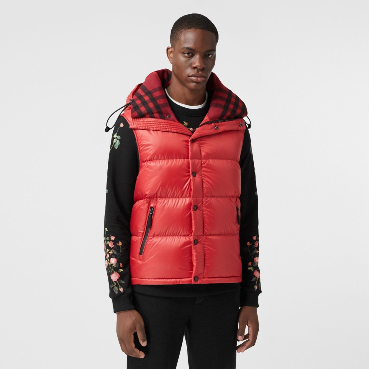 Detachable Sleeve Hooded Puffer Jacket - 6