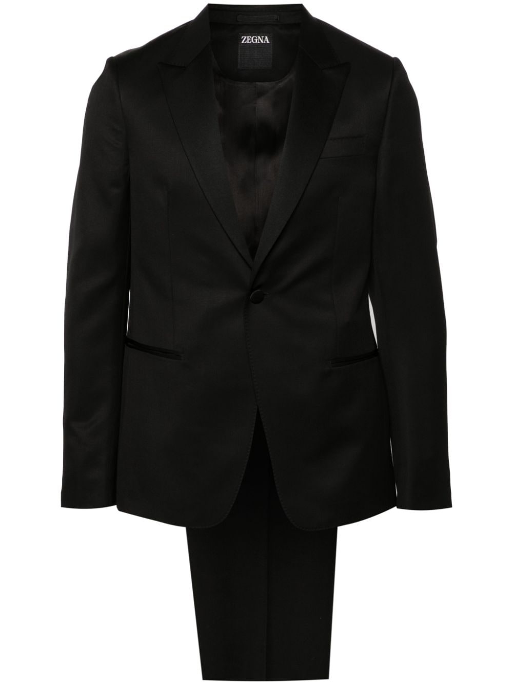 peak-lapels single-breasted suit - 1