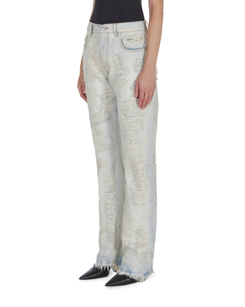 DESTROYED EMBROIDERY JEAN 7