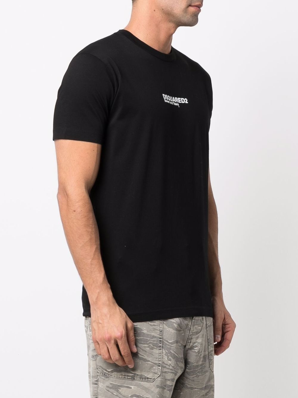 logo-print cotton T-shirt - 3