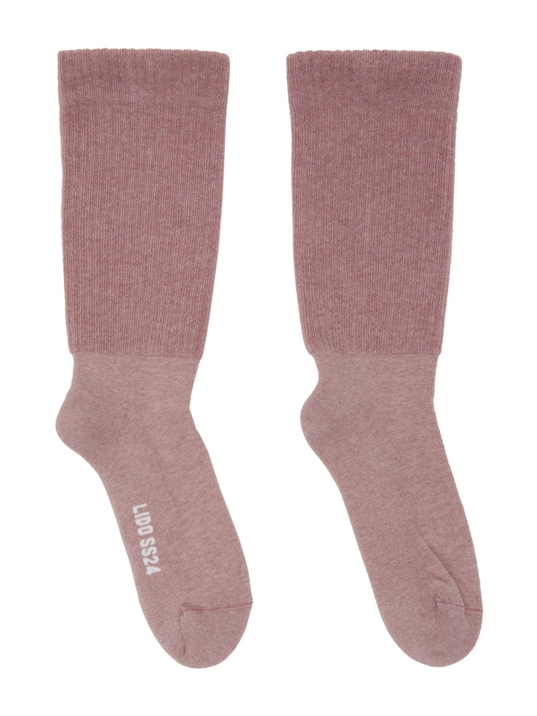 Pink Mid Calf Socks - 1