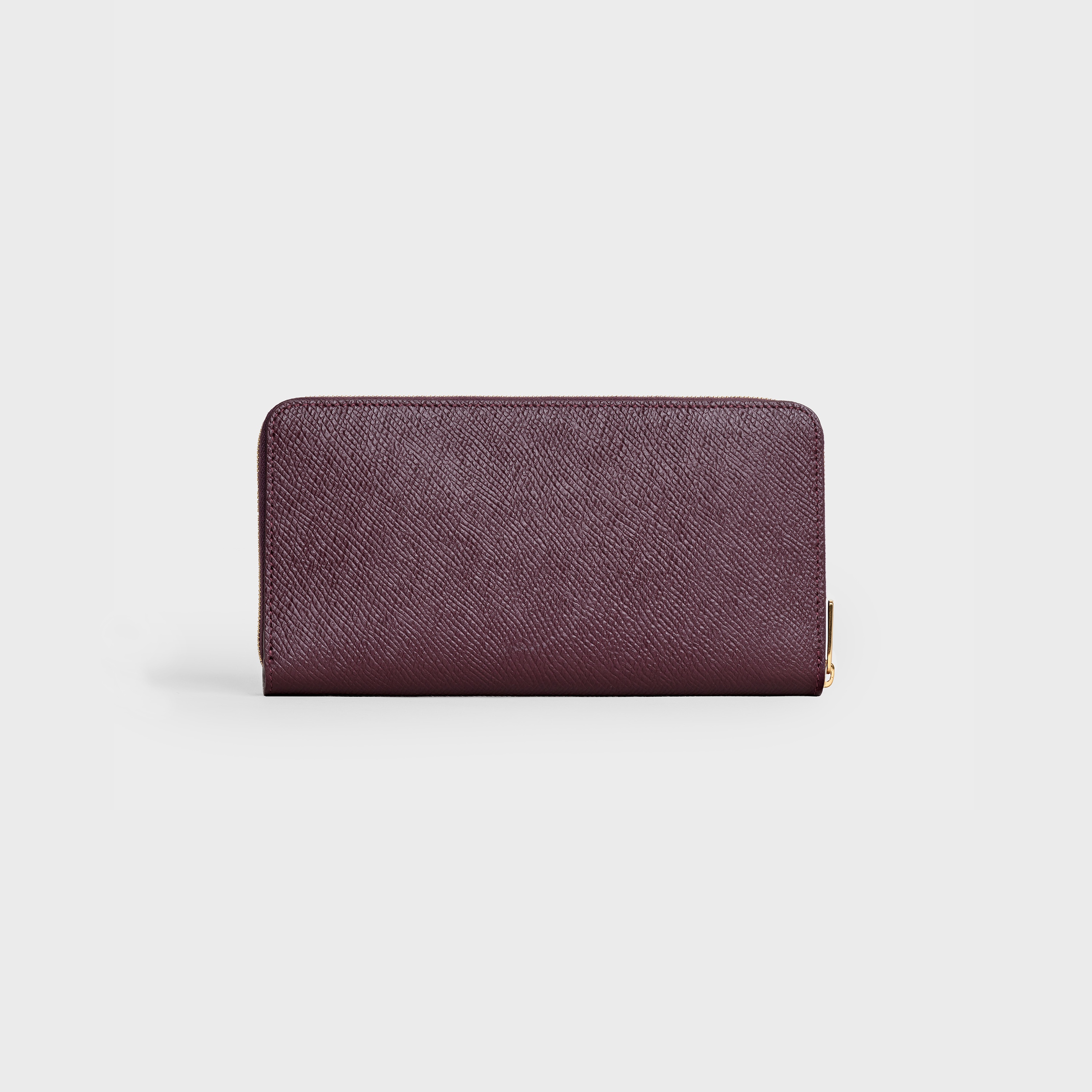 LARGE ZIPPED WALLET IN GRAINED CALFSKIN - 3