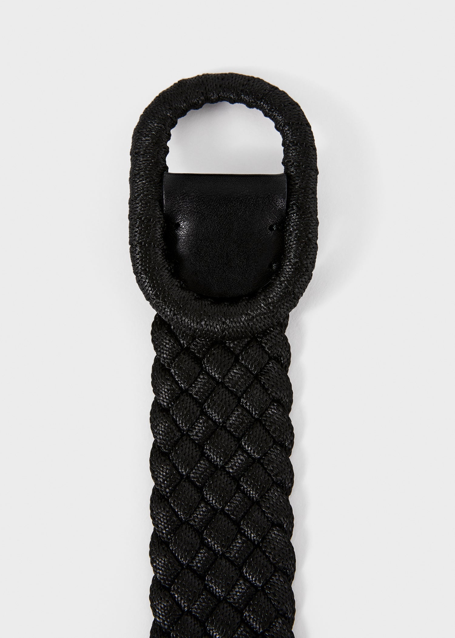 Slim braided fabric belt - 4