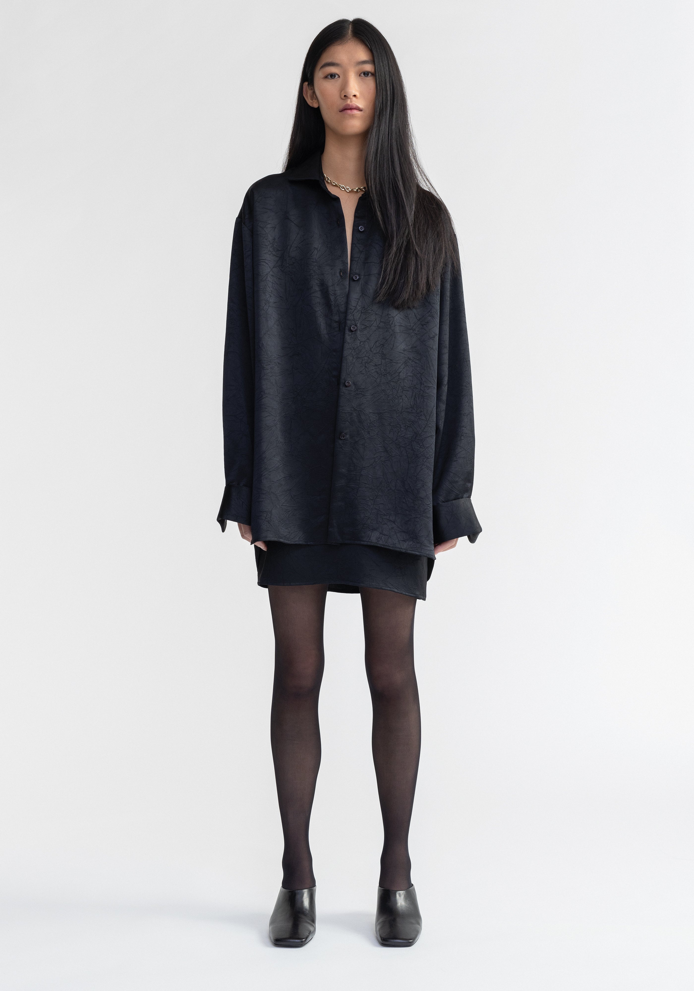 TERRE
Oversized satin shirt - 3