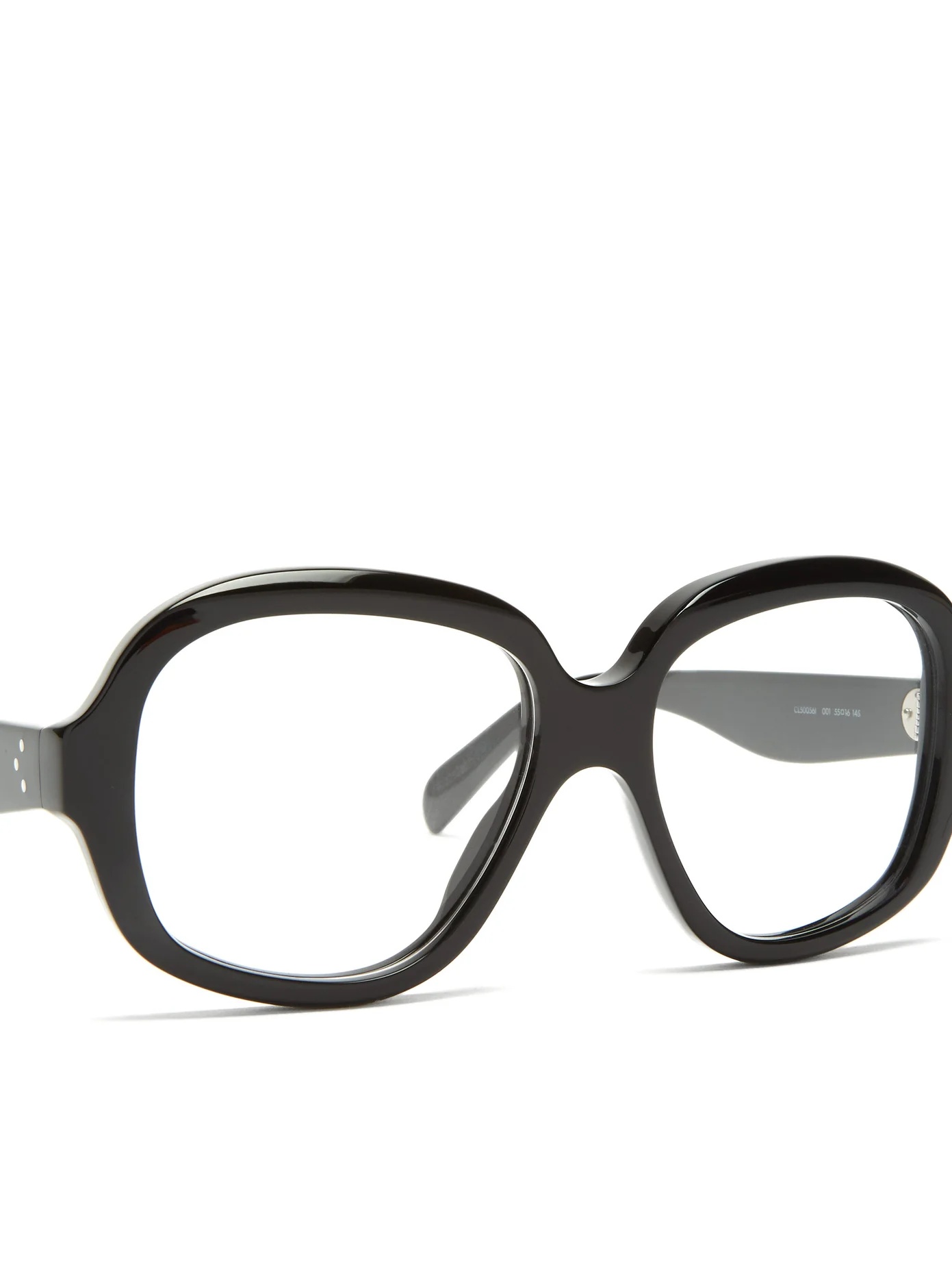 Oversized round-frame acetate glasses - 6