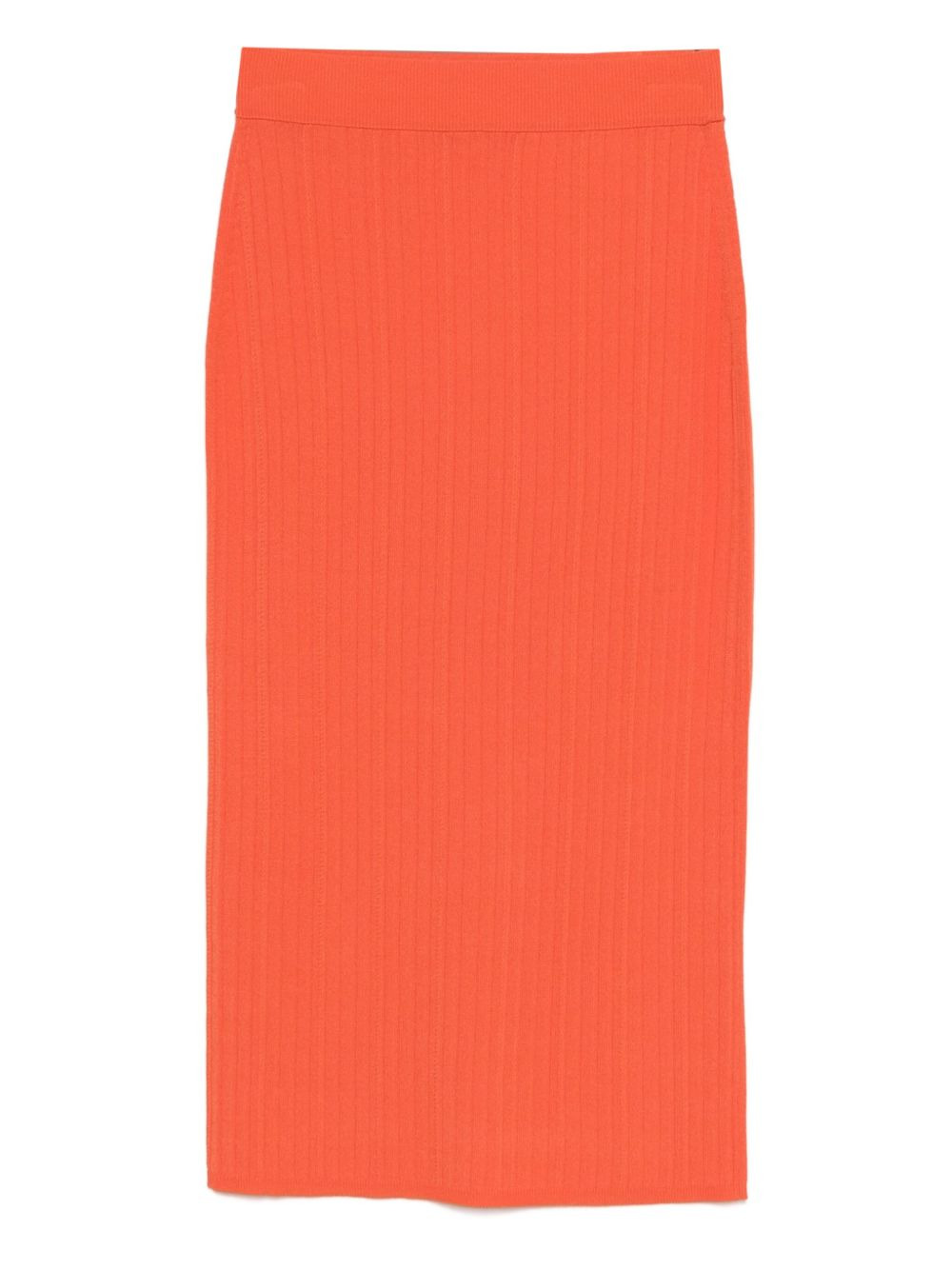 ribbed midi skirt - 1