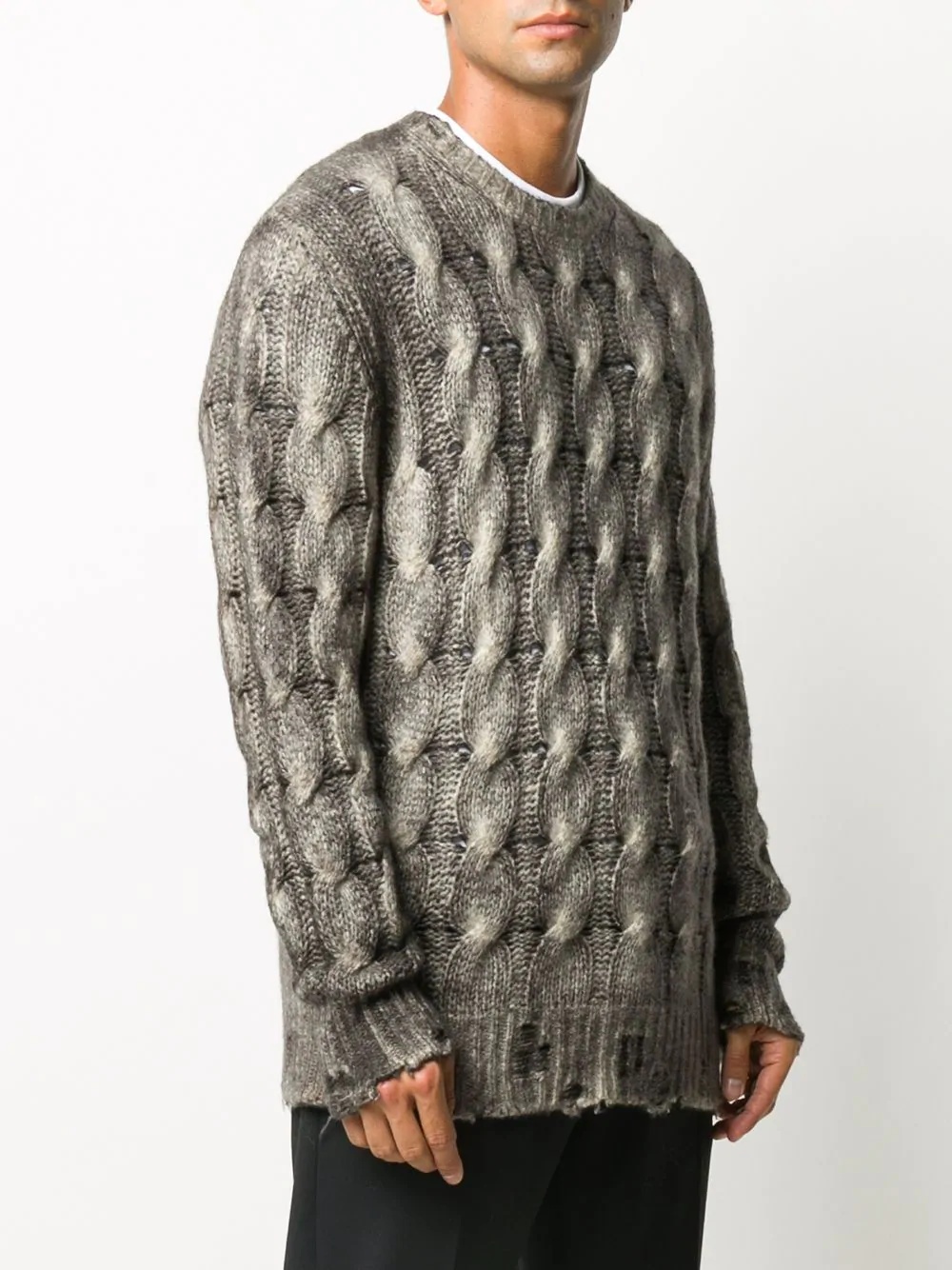 cable-knit jumper - 3