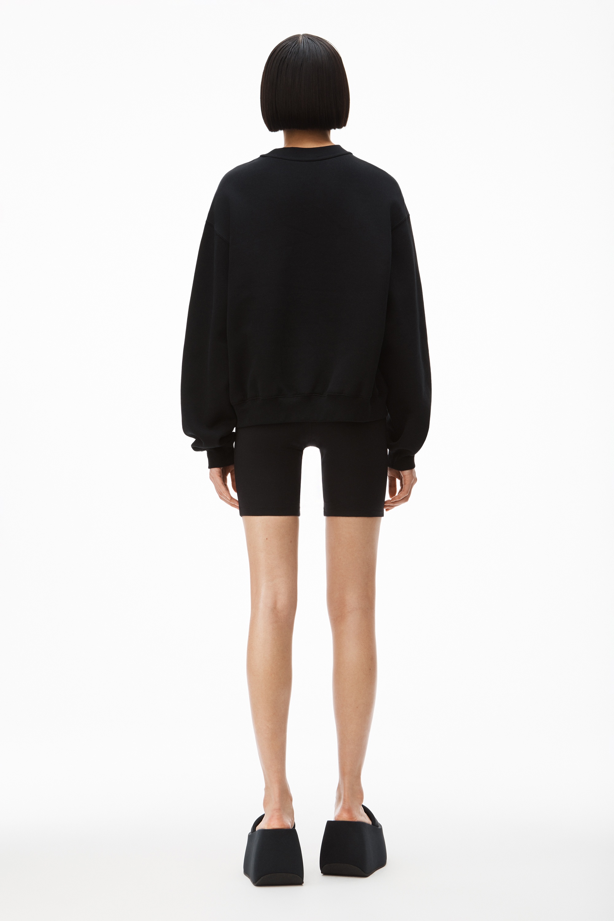 puff logo sweatshirt in structured terry - 4