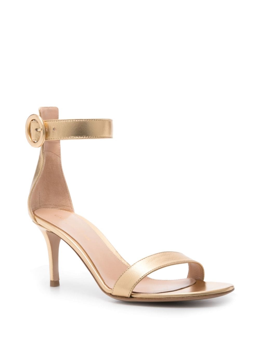 70mm Portofino metallic leather sandals - 2