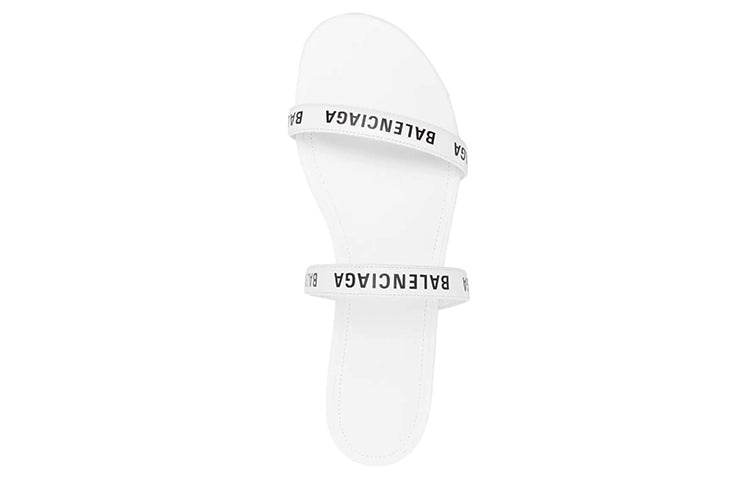 (WMNS) Balenciaga Round Sandals 'White Black' 694999WCAE19010 - 5